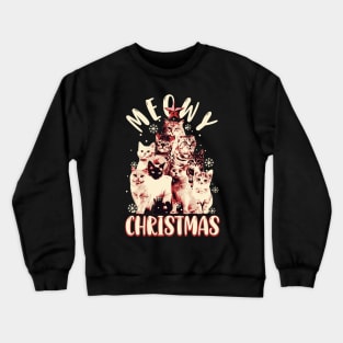 Meowy Christmas Crewneck Sweatshirt